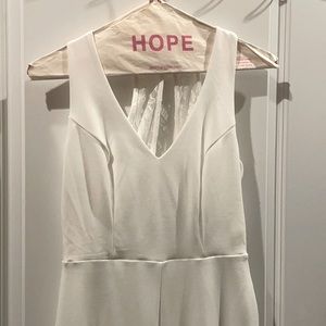 *NEVER WORN* Francesca’s White Jumpsuit